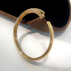 [⭐JeweliWhal]PANTHERE GOLD DIAMOND OPEN BRACELET