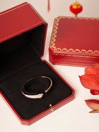 [⭐JeweliWhal]PANTHERE ROSE GOLD DIAMOND OPEN BRACELET