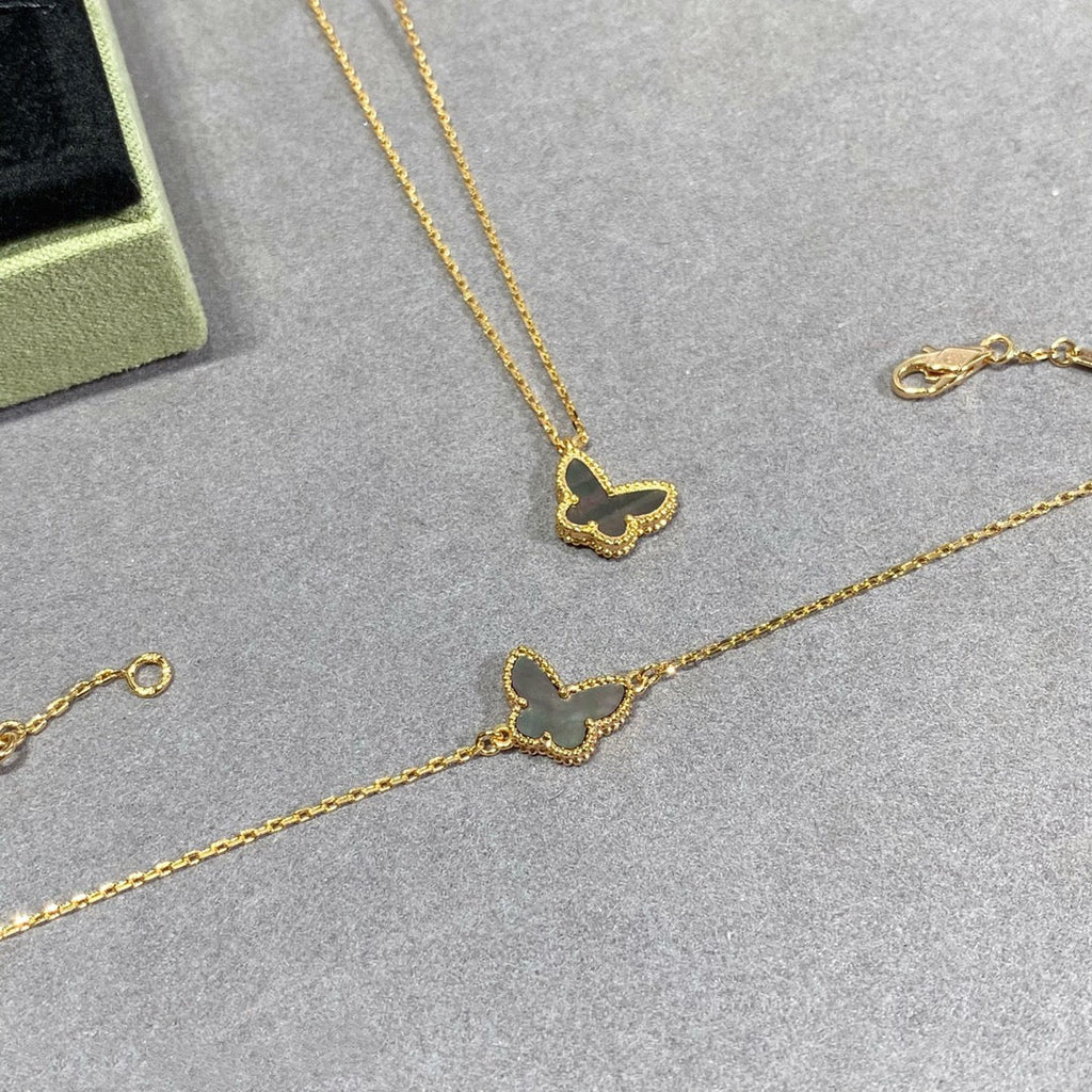 [⭐JeweliWhal]バタフライ ダークモップ バタフライ ブレスレット
