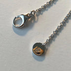 [⭐JeweliWhal]ZERO 1 BLACK CERAMIC SILVER NECKLACE