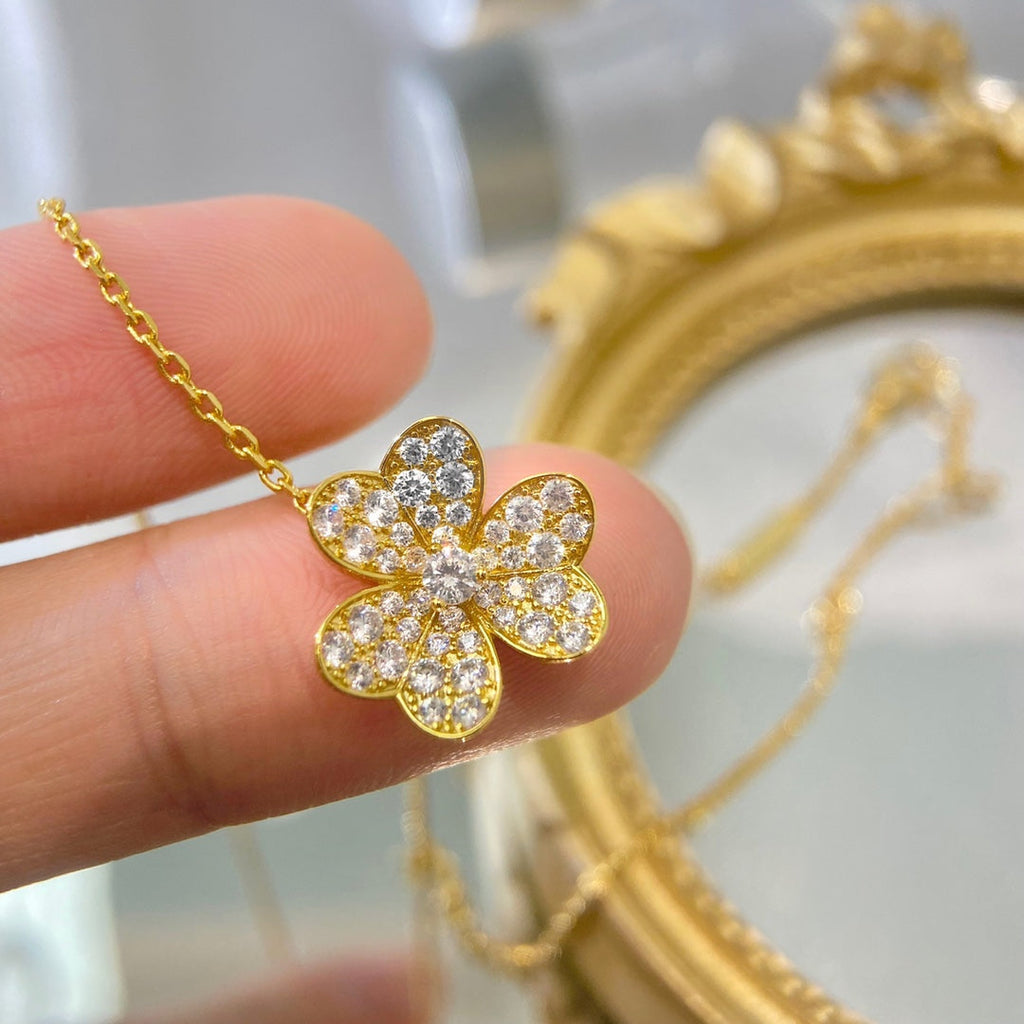 [⭐JeweliWhal]フラワーダイヤモンドネックレス