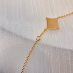 [⭐JeweliWhal]カラースターカーネリアンピンクゴールドダイヤモンドブレスレット