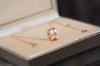 [⭐JeweliWhal]ZERO 1 PINK GOLD DIAMOND NECKLACE