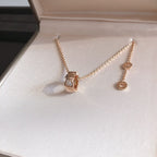 [⭐JeweliWhal]SERPENTI PEDANT DIAMOND PINK GOLD NECKLACE