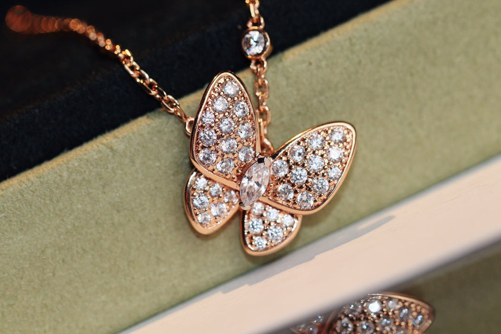 [⭐JeweliWhal]BUTTERFLY DIAMOND NECKLACE