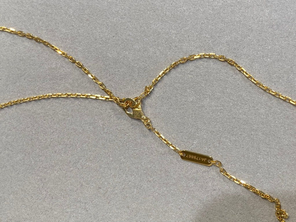 [⭐JeweliWhal]クローバー 25mm ネックレス ゴールド カーネリアン