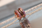 [⭐JeweliWhal]ZERO 1 ROCK PINK GOLD PINK DIAMOND NECKLACE