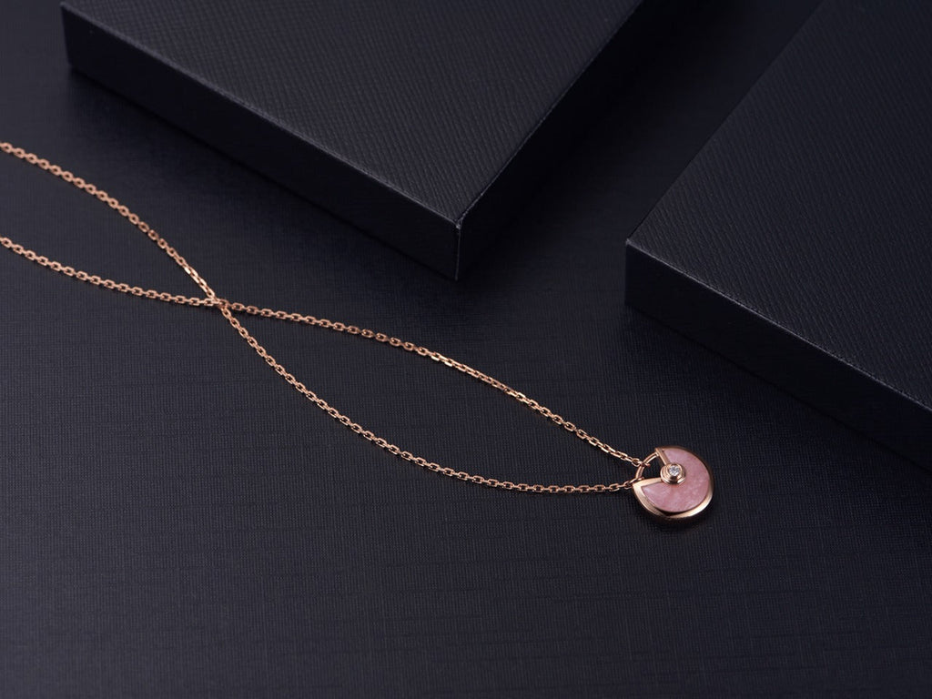 [⭐JeweliWhal]AMULETTE ROSE GOLD PINK MOP NECKLACE