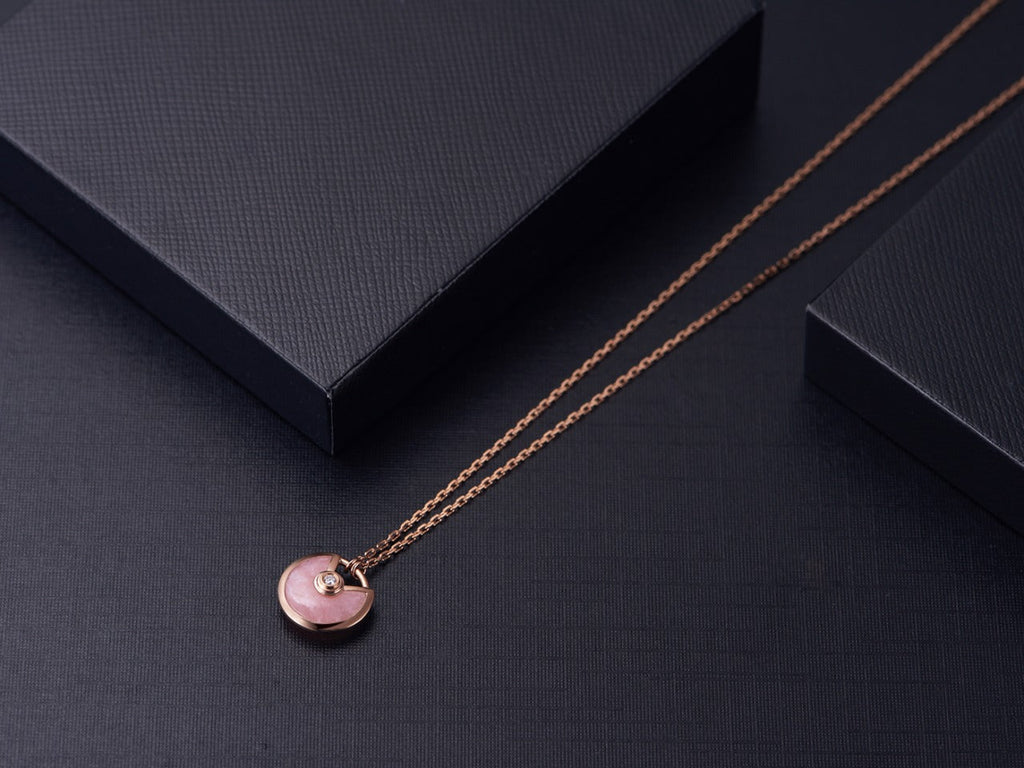 [⭐JeweliWhal]AMULETTE ROSE GOLD PINK MOP NECKLACE
