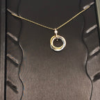 [⭐JeweliWhal]TRINITY SILVER GOLD PINK GOLD NECKLACE
