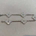 [⭐JeweliWhal] CLOVER 5 MOTIF FULL DIAMOND BRACELET COLLECTION