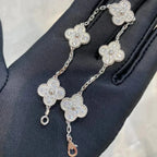 [⭐JeweliWhal] CLOVER 5 MOTIF FULL DIAMOND BRACELET COLLECTION