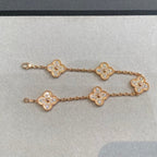 [⭐JeweliWhal] CLOVER 5 MOTIF FULL DIAMOND BRACELET COLLECTION