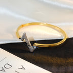 [⭐JeweliWhal]VOLTE UPSITE DOWN GOLD DIAMOND BRACELET