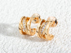 [⭐JeweliWhal]ZERO 1 PINK GOLD DIAMONDS EARRINGS