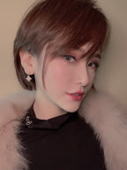 [⭐JeweliWhal]DOUBLE STAR PINK GOLD MOP DROP EARRINGS