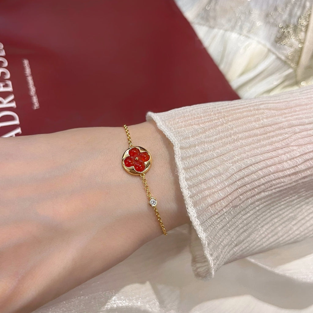 [⭐JeweliWhal]SUN PEDANT CARNELIAN BRACELET