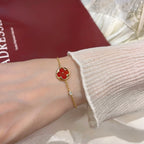 [⭐JeweliWhal]SUN PEDANT CARNELIAN BRACELET