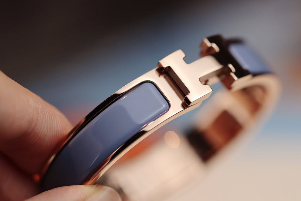 [⭐JeweliWhal]Hブレスレット 12mm ブルーグレー