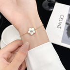 [⭐JeweliWhal]ラッキースプリング ローズゴールド モップブレスレット