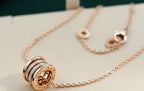 [⭐JeweliWhal]ZERO 1 PINK GOLD DIAMOND NECKLACE