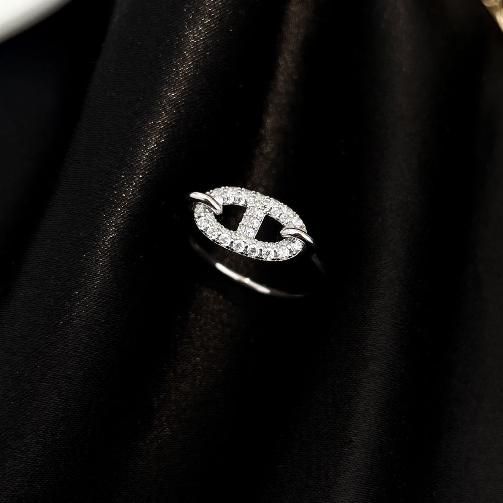 [⭐JeweliWhal]ロンド スモール シルバー ダイヤモンド リング