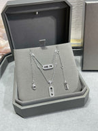 [⭐JeweliWhal]MOVE 2 ROW DIAMOND NECKLACE