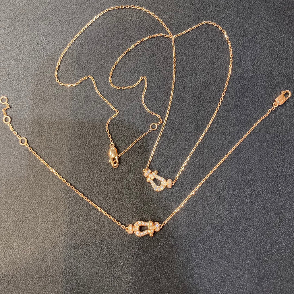 [⭐JeweliWhal]FORCE 10 DIAMOND PINK GOLD NECKLACE MINI MODEL