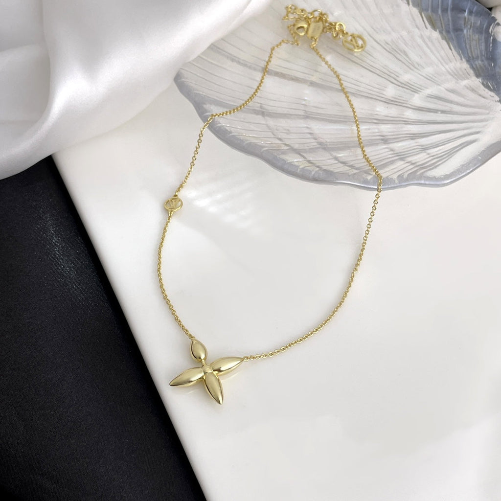 [⭐JeweliWhal]ルイセット ゴールドネックレス