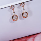 [⭐JeweliWhal]STAR AND SUN PINK GOLD MOP DROP EARRINGS