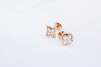 [⭐JeweliWhal]STAR AND SUN PINK GOLD MOP STUD EARRINGS