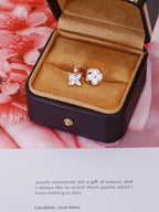 [⭐JeweliWhal]STAR AND SUN PINK GOLD MOP STUD EARRINGS