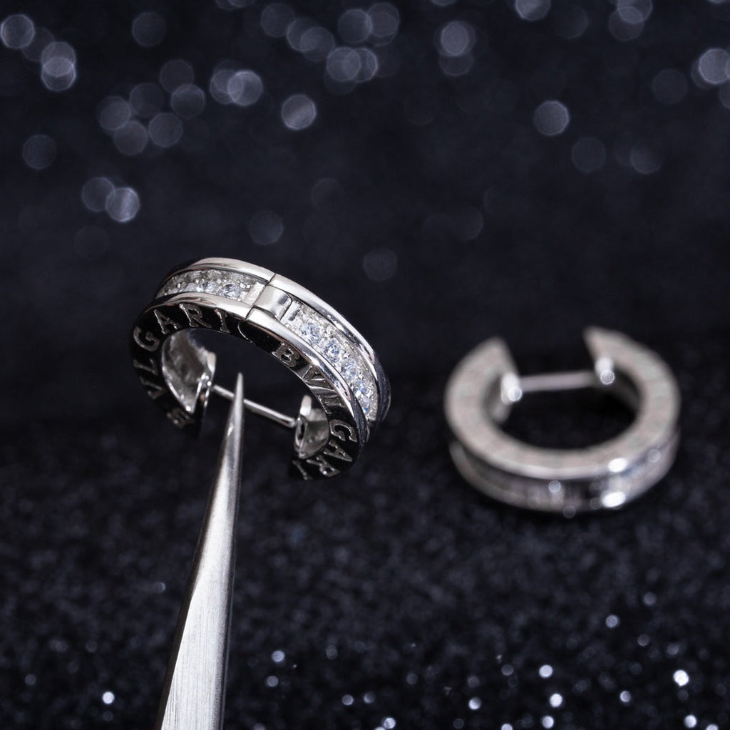 [⭐JeweliWhal]ZERO 1 MINI SILVER DIAMOND EARRINGS