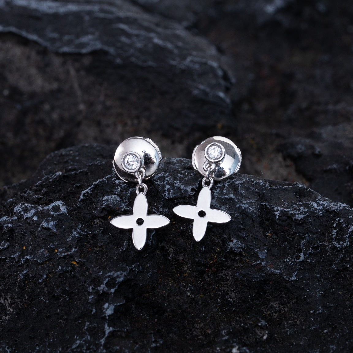 [⭐JeweliWhal]VIDYLLE SILVER DIAMOND MINI DROP EARRINGS