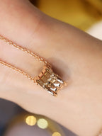 [⭐JeweliWhal]ZERO 1 PINK GOLD NECKLACE