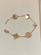 [⭐JeweliWhal]STAR AND SUN 5 MOTIF MOP PINK GOLD BRACELET