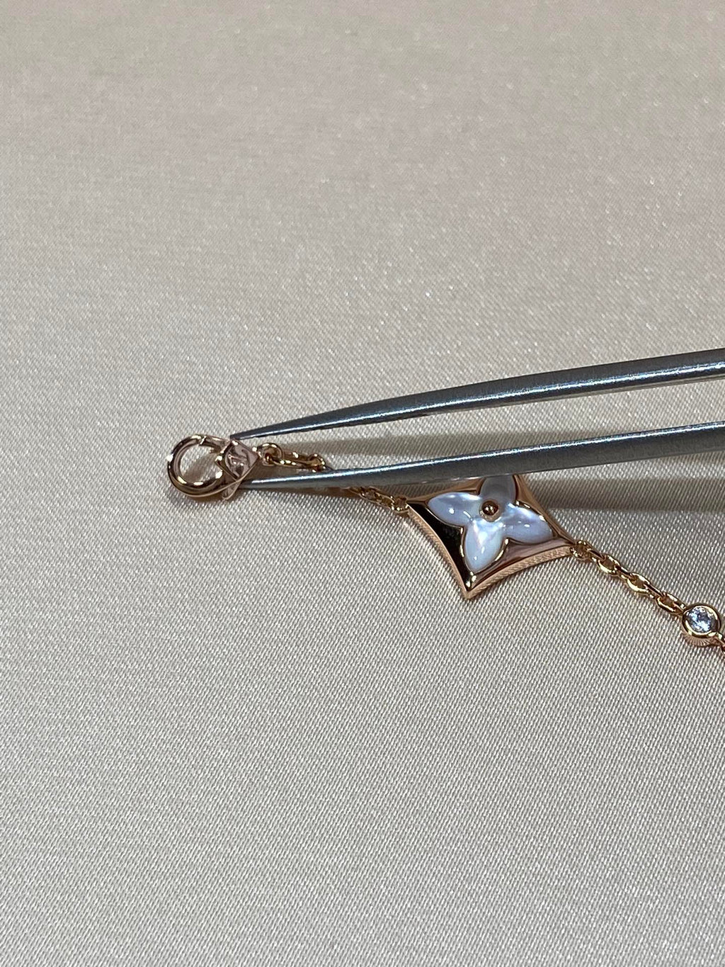 [⭐JeweliWhal]STAR 4 MOTIF MOP DIAMOND PINK GOLD BRACELET