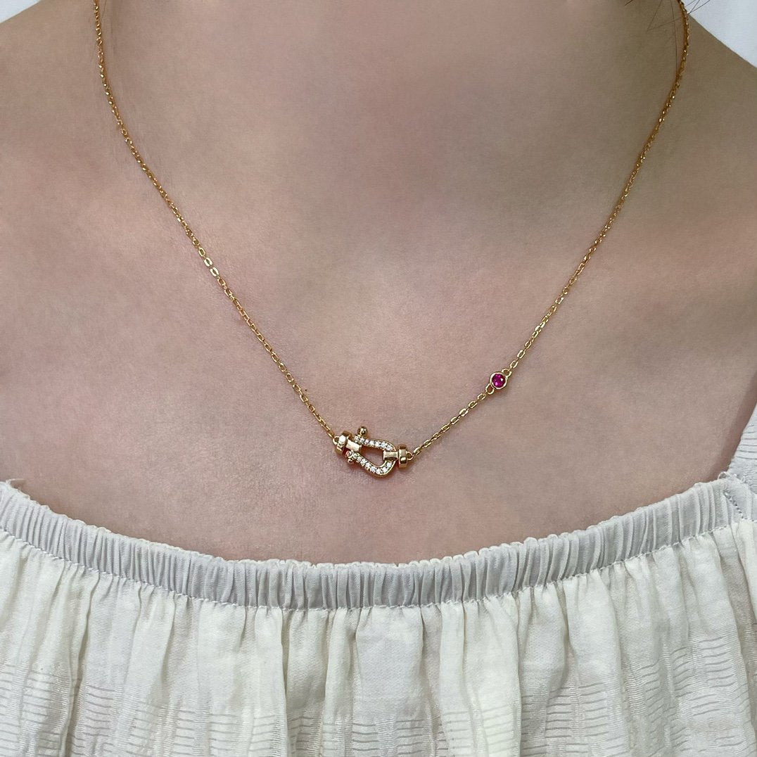 [⭐JeweliWhal]FORCE 10 DIAMOND PINK GOLD NECKLACE