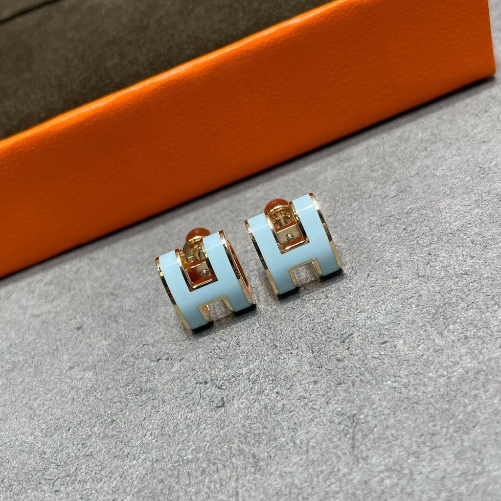 [⭐JeweliWhal]POP H SKY BLUE STUD EARRINGS
