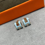 [⭐JeweliWhal]POP H SKY BLUE STUD EARRINGS