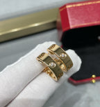 [⭐JeweliWhal]LOVE 5.5MM 1 DIAMOND EARRINGS