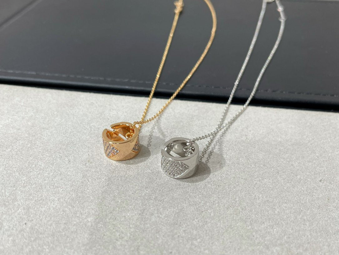 [⭐JeweliWhal]LIENS EVIDENCE DIAMOND PAVED NECKLACE