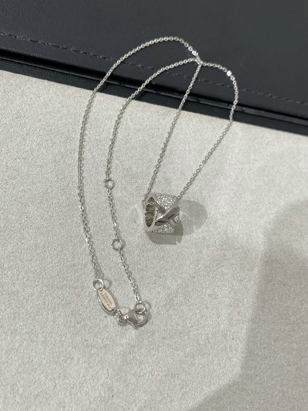 [⭐JeweliWhal]LIENS EVIDENCE DIAMOND PAVED NECKLACE