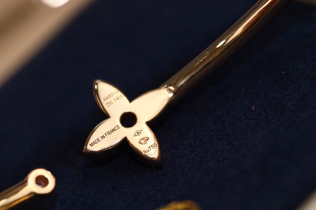 [⭐JeweliWhal]IDYLLE ピンクゴールド オープンブレスレット ダイヤモンドパヴェ