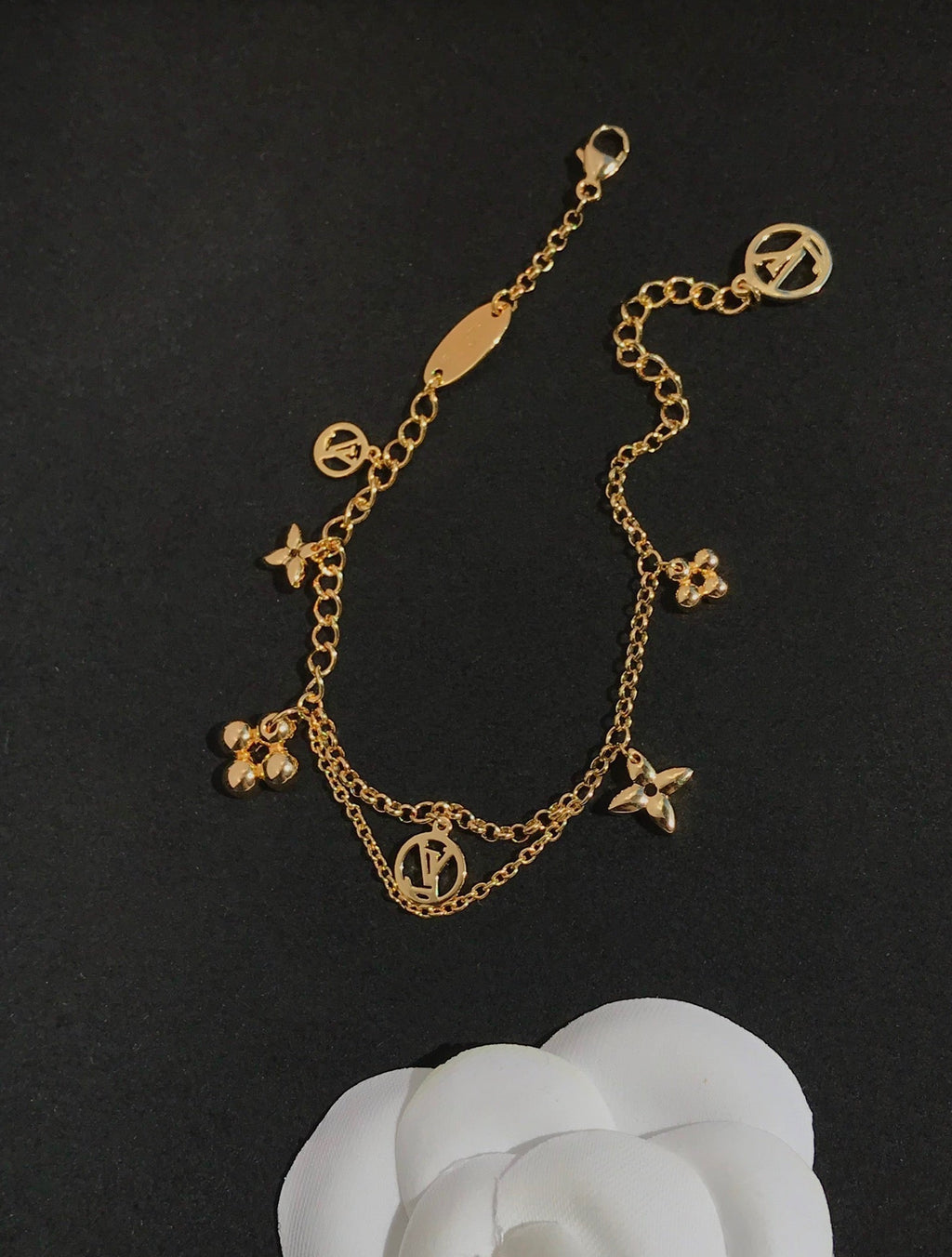 [⭐JeweliWhal]ブルーミングピンクゴールドモップブレスレット