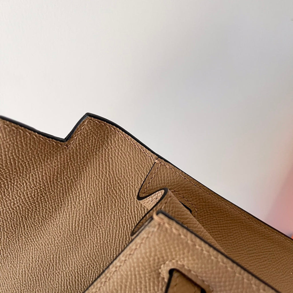 HM ケリー 25cm ベージュ エプソムレザー ゴールド金具