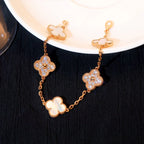 [⭐JeweliWhal]CLOVER WHITE PEARL MOP 5 MOTIF BRACELET COLLECTION