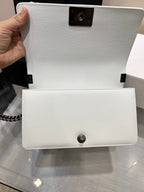 ボーイズバッグ ミディアム 25 ホワイトキャビア ルテニウムハードウェア