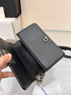 ボーイズバッグ スモール 20 ブラック シェブロン キャビア ルテニウムハードウェア