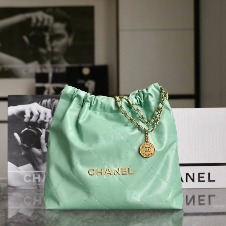 CC 22 アンティバ ホーボーバッグ ライトグリーン 39cm 